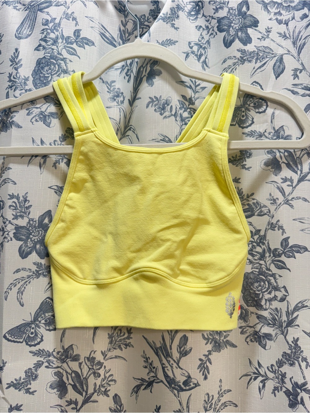 FP Movement by Free People Lemon Yellow Double-Strap Sports Bra